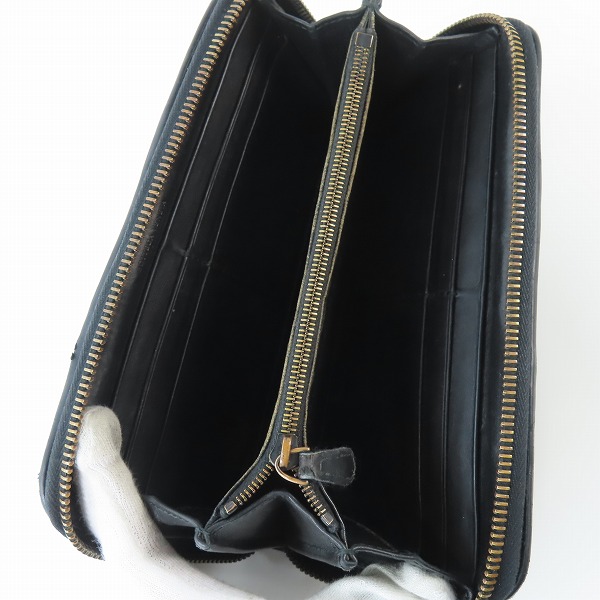 実際に弊社で買取させて頂いたBOTTEGA VENETA/ボッテガヴェネタ イントレチャート ラウンドジップ ウォレット/財布の画像 3枚目