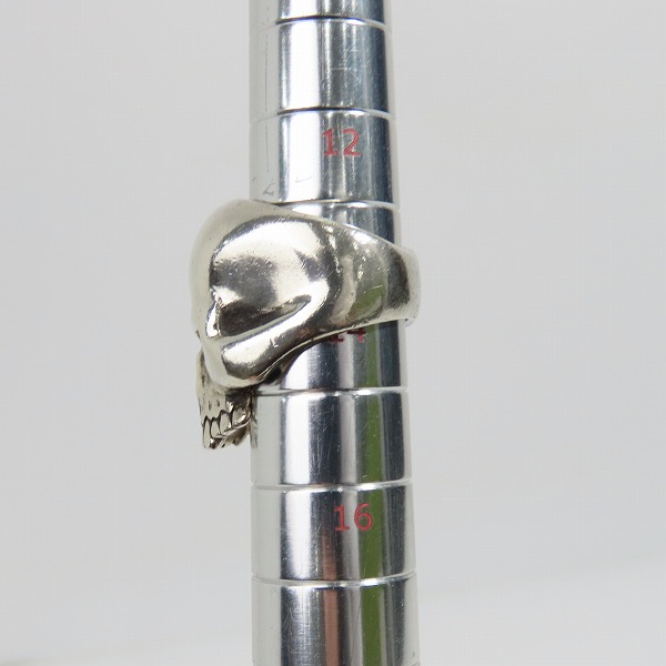 実際に弊社で買取させて頂いたCRAZY PIG/クレイジーピッグ EVIL SKULL RING LARGE ラージエビルスカル リング 14号の画像 8枚目