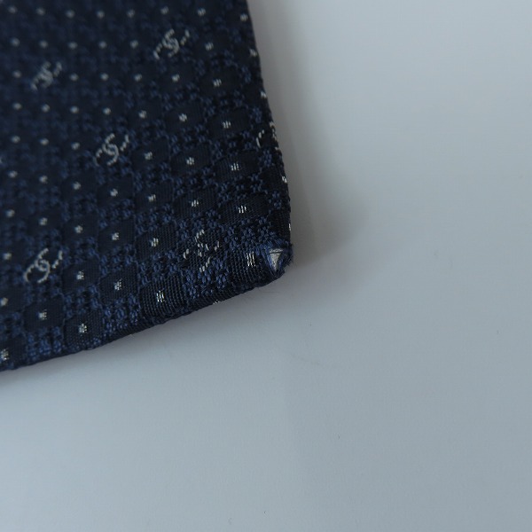 実際に弊社で買取させて頂いたCHANEL/シャネル ココマーク ドット シルクネクタイの画像 6枚目