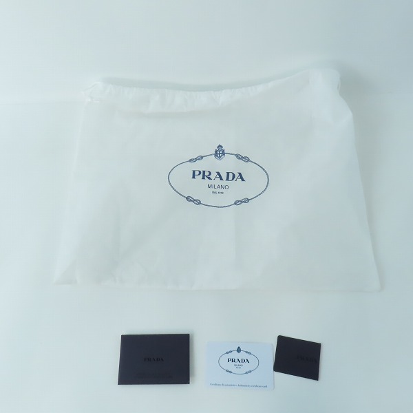 実際に弊社で買取させて頂いたPRADA/プラダ クラッチバッグ セカンドバッグ ブラック 2VF006の画像 8枚目