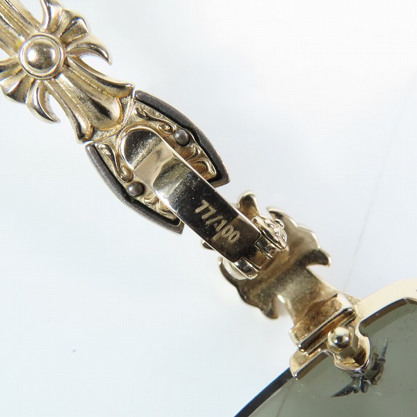 実際に弊社で買取させて頂いたA'rossvy/ロズヴィー 2019年 サイド シルバー 925 クロス モチーフ サングラス/アイウェア 209231816の画像 7枚目