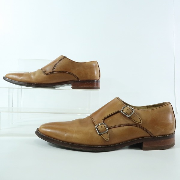 実際に弊社で買取させて頂いたCOLE HAAN/コールハーン ダブルモンクストラップ レザーシューズ/革靴 C12445 FC15/9の画像 3枚目