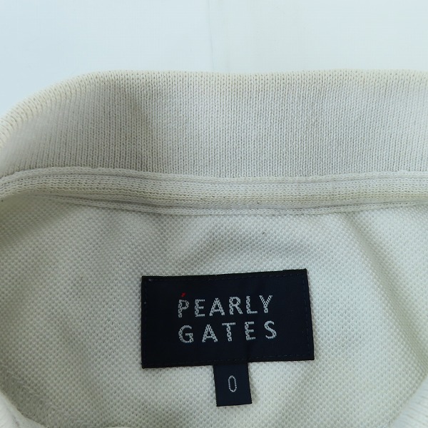 実際に弊社で買取させて頂いたPEARLYGATES/パーリーゲイツ ボーダー/ラインフレンズ レディース 半袖ポロシャツ 2点セットの画像 6枚目