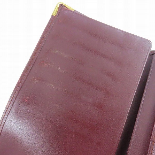 実際に弊社で買取させて頂いたCartier/カルティエ マストライン レザー 二つ折り 財布/ウォレットの画像 7枚目