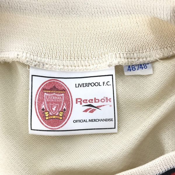 実際に弊社で買取させて頂いたReebok/リーボック リバプールFC 96-97 アウェイ ユニフォーム/46/48の画像 2枚目