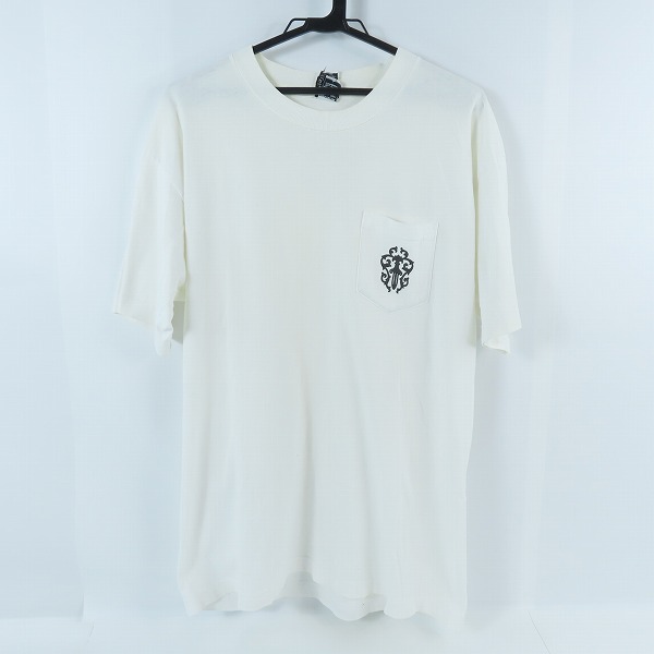 実際に弊社で買取させて頂いたCHROME HEARTS/クロムハーツ USA製 ダガー/ホースシュープリント 胸ポケット 半袖Tシャツ L