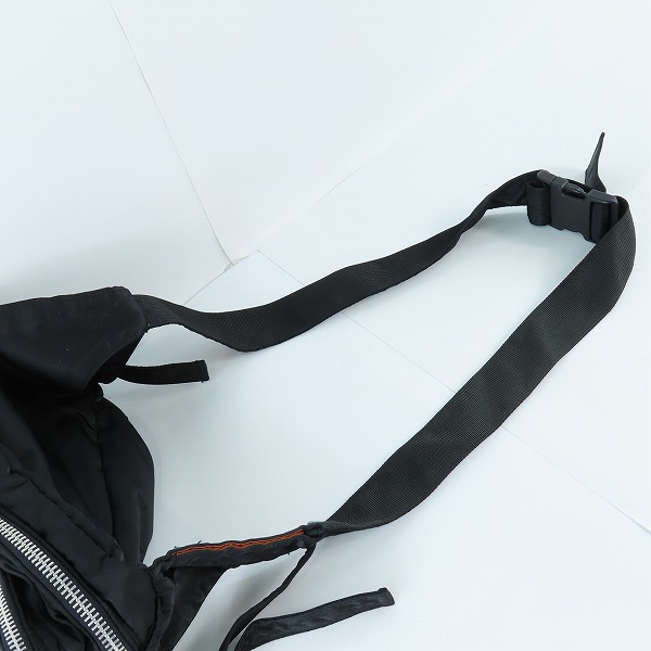 実際に弊社で買取させて頂いたPORTER×GOODENOUGH/ポーター×グッドイナフ ダブルジップ ウエストバッグ/ショルダーバッグ ブラックの画像 2枚目
