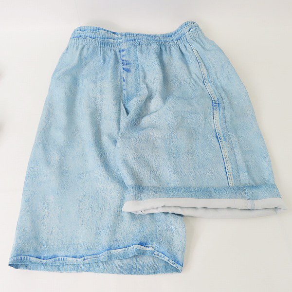 実際に弊社で買取させて頂いたDIESEL/ディーゼル デニム転写 シャツ/ハーフパンツ/セットアップ P-Ferg-dnm/46の画像 4枚目