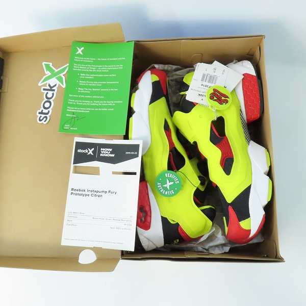 実際に弊社で買取させて頂いた【未使用】Reebok/リーボック 世界限定1994足 INSTAPUMP FURY PROTO 94 EF3014 28の画像 8枚目