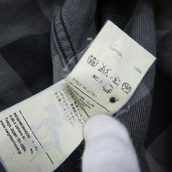 実際に弊社で買取させて頂いたSTUSSY×NEIGHBORHOOD/ステューシー×ネイバーフッド Saber.Check/C-Shirt.SS チェック柄 半袖シャツ/BESTN-SH-M02/Mの画像 6枚目