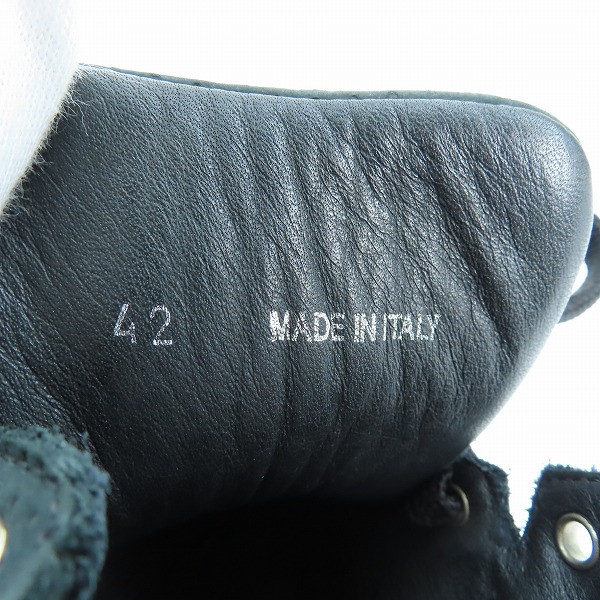 実際に弊社で買取させて頂いたJIMMY CHOO/ジミーチュウ スタースタッズ ハイカットスニーカー ブラック/42の画像 5枚目