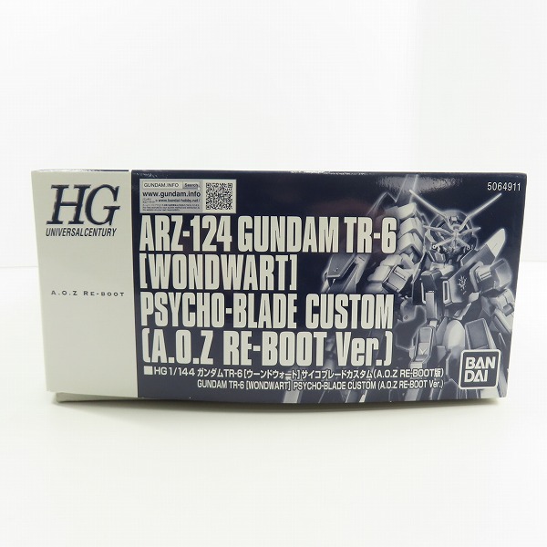 実際に弊社で買取させて頂いた【未組立】BANDAI/バンダイ HG 1/144 ガンダム TR-6 ウーンドウォート サイコブレードカスタム A.O.Z RE-BOOT版の画像 4枚目