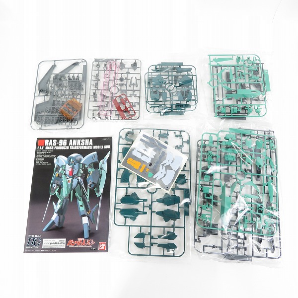 実際に弊社で買取させて頂いた【未組立】BANDAI/バンダイ HG 1/144 アンクシャ/ベースジャバー ユニコーンVer./ザク2FS型 ガルマ専用機/ザクIII改 4点セットの画像 1枚目