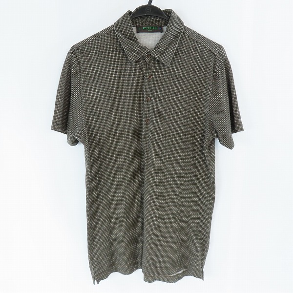 実際に弊社で買取させて頂いたETRO/エトロ 総柄 半袖ポロシャツ M