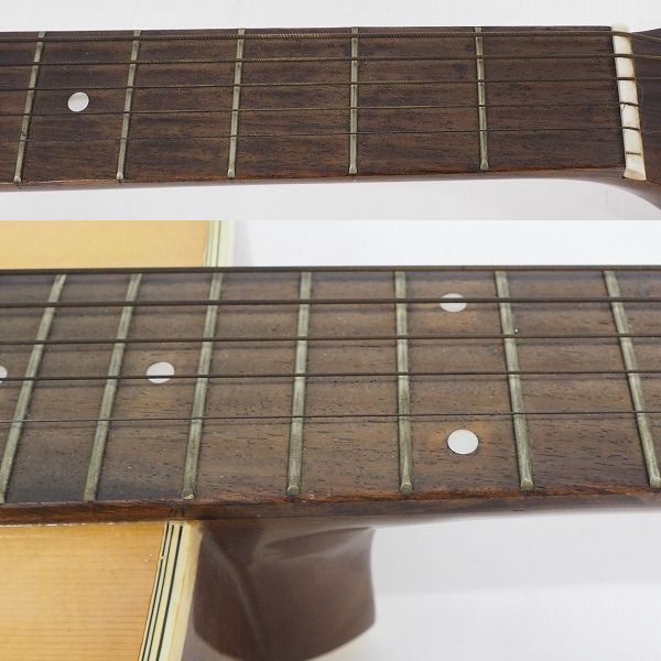 実際に弊社で買取させて頂いた★【難有り】Morris/モーリス W-18 幌馬車ラベル アコースティックギター/アコギ 日本製の画像 3枚目