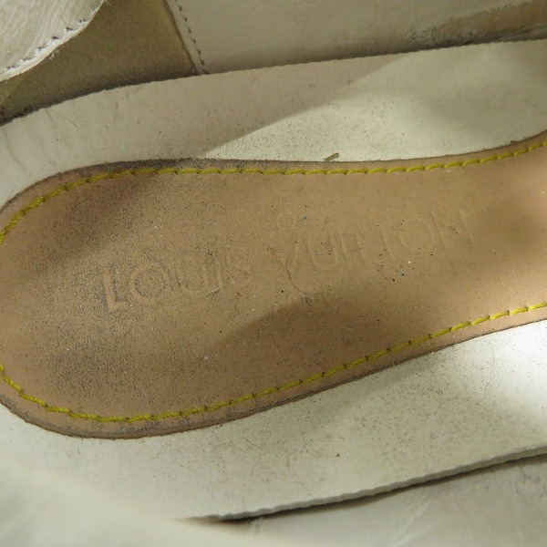 実際に弊社で買取させて頂いたLOUIS VUITTON/ルイヴィトン スニーカー ホワイト G0 0150/7.5の画像 7枚目
