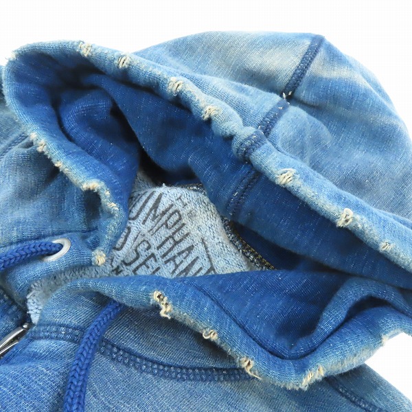 実際に弊社で買取させて頂いたDIESEL/ディーゼル ヴィンテージ加工 ジップアップパーカー /Lの画像 7枚目