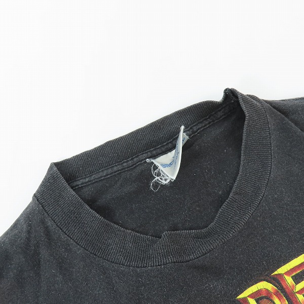 実際に弊社で買取させて頂いたBROCKUM社 MEGADETH/メガデス 90's ワールドツアー ヴィンテージ バンT/Lの画像 4枚目