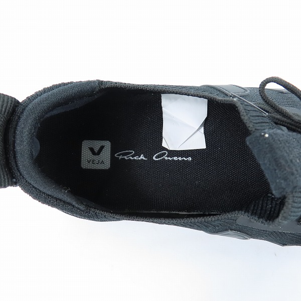 実際に弊社で買取させて頂いたRick Owens×Veja/リックオウエンス×ヴェジャ RUNNER STYLE2 V-KNIT スニーカー VM21S6800 27.5の画像 4枚目