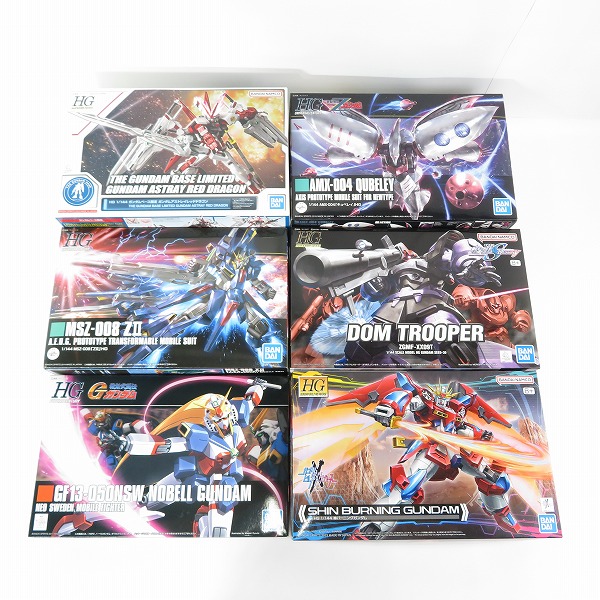 実際に弊社で買取させて頂いた【未組立】バンダイ HG 1/144 ガンダムアストレイ レッドドラゴン/Z II/ノーベルガンダム/キュベレイ 他 6点セット/ガンプラ