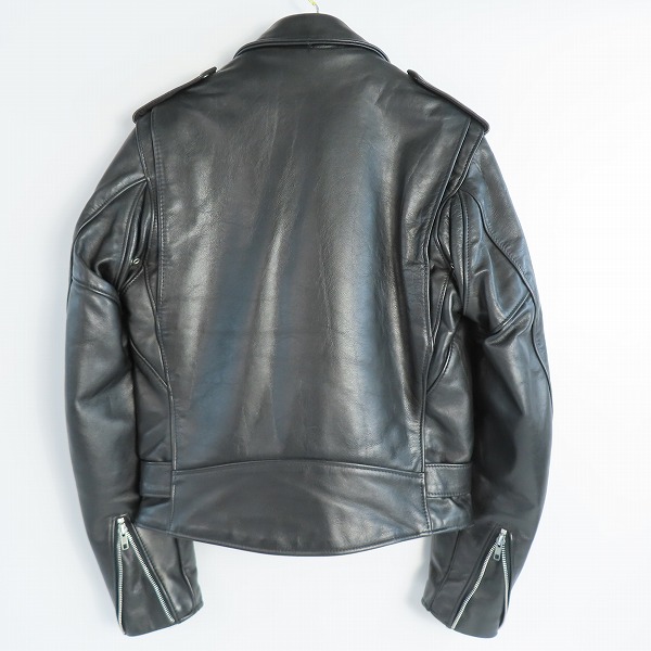 実際に弊社で買取させて頂いたPERFECTO by Schott/パーフェクト バイ ショット ワンスター ダブルライダースジャケット ブラック 36の画像 1枚目