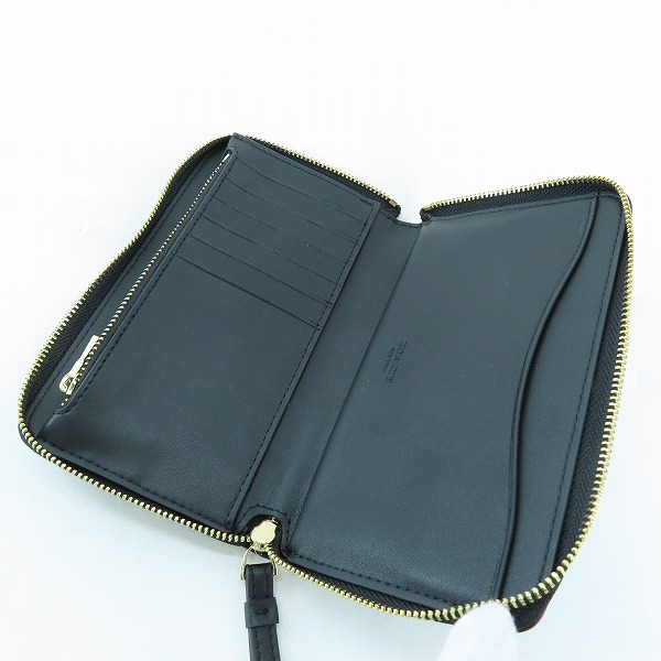 実際に弊社で買取させて頂いたCOACH/コーチ シグネチャー ラウンドジップウォレット F57468の画像 3枚目