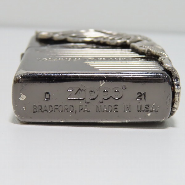 実際に弊社で買取させて頂いたZIPPO/ジッポー HARLEY DAVIDSON/ハーレーダビッドソン サイドメタル HDP-25/21年製の画像 2枚目
