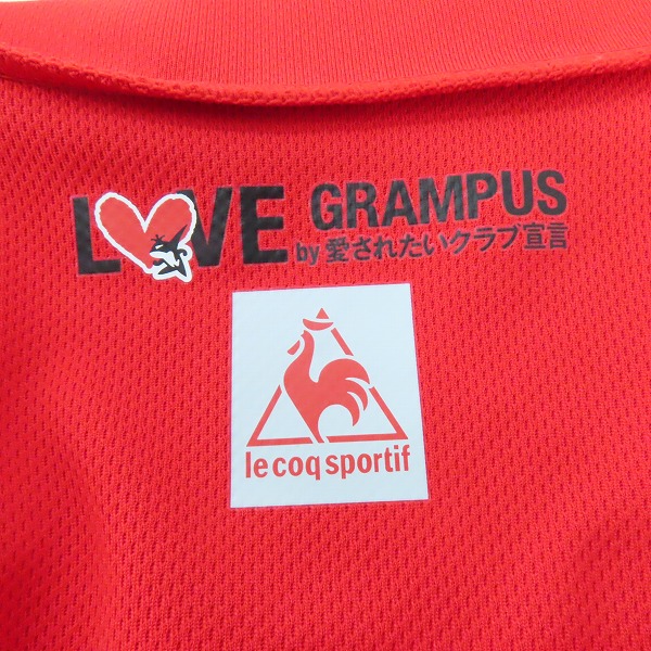 実際に弊社で買取させて頂いたle coq sportif/ルコックスポルティフ 名古屋グランパスエイト 2016 ホーム レプリカ ユニフォーム #4 闘莉王 QH-74216GR/XOの画像 2枚目