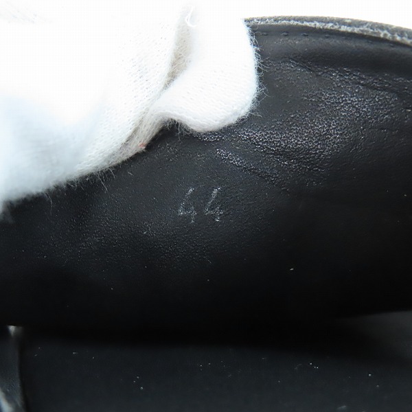 実際に弊社で買取させて頂いたCHROME HEARTS/クロムハーツ CHプラス クロス レザーサンダル /44の画像 5枚目