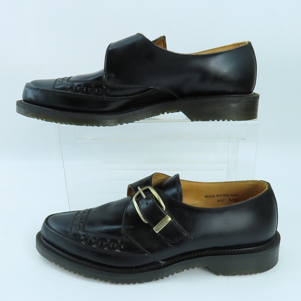 実際に弊社で買取させて頂いたGEORGE COX/ジョージコックス レザー/インターレース ブラック 4067/7の画像 3枚目