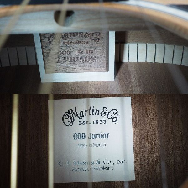 実際に弊社で買取させて頂いた★【難有り】Martin/マーティン 000 Jr-10 Junior/ジュニアサイズ アコースティックギター/アコギ 2020年製の画像 4枚目
