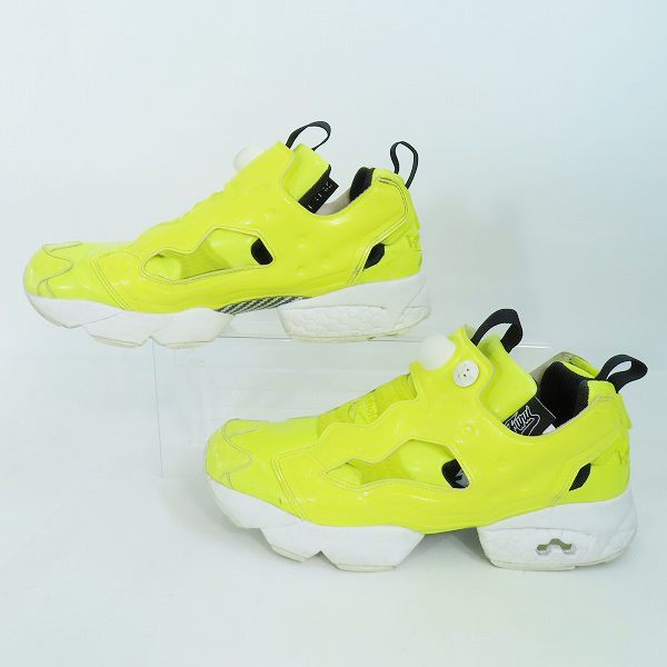 実際に弊社で買取させて頂いたReebok/リーボック INSTA PUMP FURY OB ポンプフューリー イエロー/AR1606/27.5の画像 3枚目