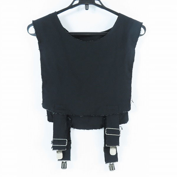 実際に弊社で買取させて頂いたBLACK COMME des GARCONS/ブラックコムデギャルソン AD2018 サスペンダーベスト 1C-V004/L