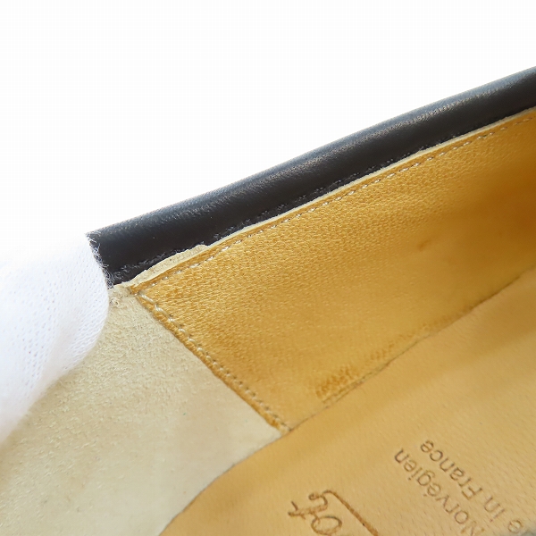 実際に弊社で買取させて頂いたParaboot/パラブーツ REIMS/ランス ブラック 96677/8の画像 6枚目