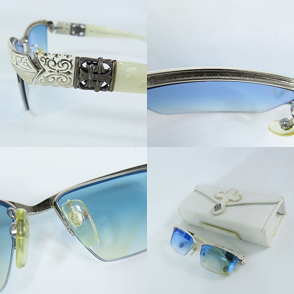 実際に弊社で買取させて頂いたA'rossvy/ロズヴィー 16年モデル クロスモチーフ サングラス/アイウェア 209251513の画像 9枚目