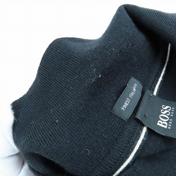 実際に弊社で買取させて頂いたHUGO BOSS/ヒューゴボス長袖ニットポロシャツ/XXLの画像 6枚目