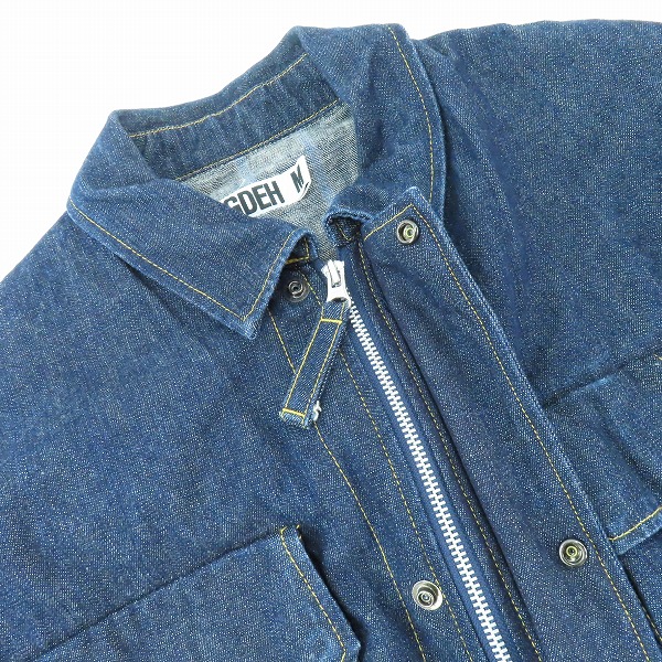 実際に弊社で買取させて頂いたGOODENOUGH/GDEH/グッドイナフ ジップアップ デニムジャケット/Mの画像 2枚目
