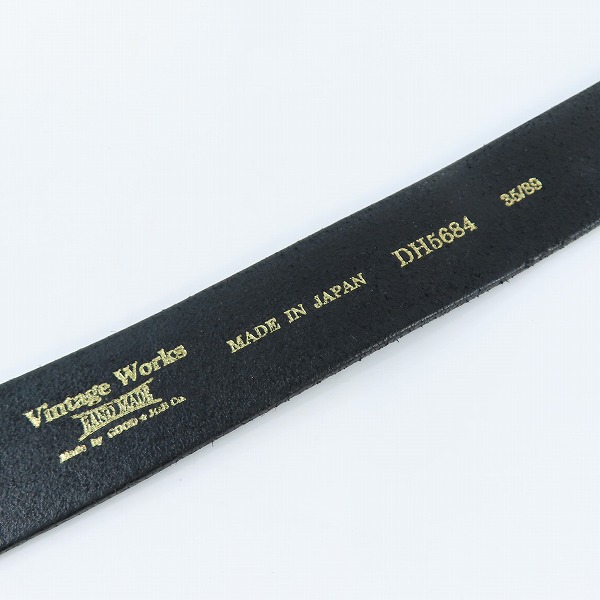 実際に弊社で買取させて頂いたVintage Works/ヴィンテージワークス レザーベルト DH5684/35/89の画像 4枚目