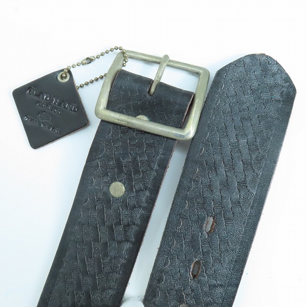 実際に弊社で買取させて頂いたGLAD HAND/グラッドハンド スタッズベルトHTC レザー オールドクロウ/32の画像 1枚目