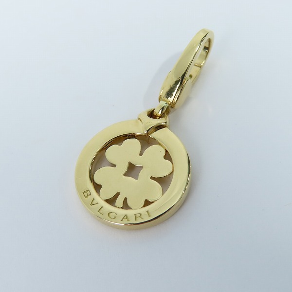 実際に弊社で買取させて頂いたBVLGARI/ブルガリ トンドチャーム/ペンダントトップ クローバー AU750/K18YG/イエローゴールド
