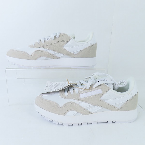 実際に弊社で買取させて頂いた【未使用】Maison Margiela×Reebok/メゾンマルジェラ×リーボック クラシックレザー タビ ナイロン スニーカー HP8847/27.0の画像 3枚目