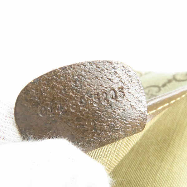 実際に弊社で買取させて頂いたGUCCI/グッチ GG プラス シェリー ウェブ ポーチ 014.89.5205の画像 5枚目