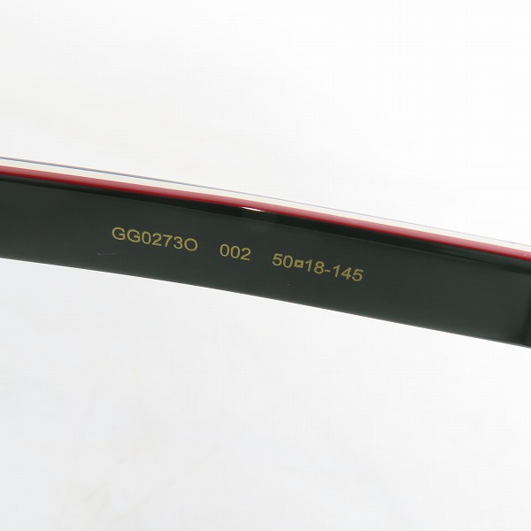 実際に弊社で買取させて頂いた(1)GUCCI/グッチ メガネフレーム アイウェア GG0273O-002の画像 7枚目