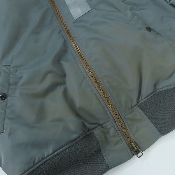 実際に弊社で買取させて頂いたBEAMS/ビームス ビッグフェードミリタリーブルゾン ヴィンテージ加工 11-18-0013-139/Sの画像 7枚目