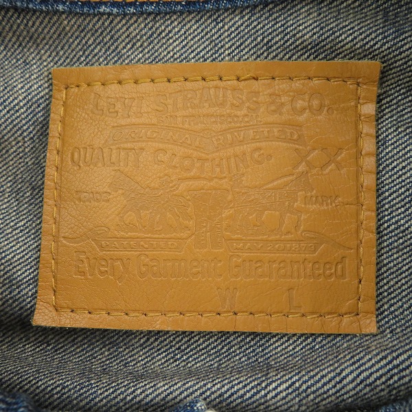 実際に弊社で買取させて頂いたLevi`s Fenom/リーバイスフェノム ニット切替 トラッカーデニムジャケット FMJ13-0001/Lの画像 2枚目