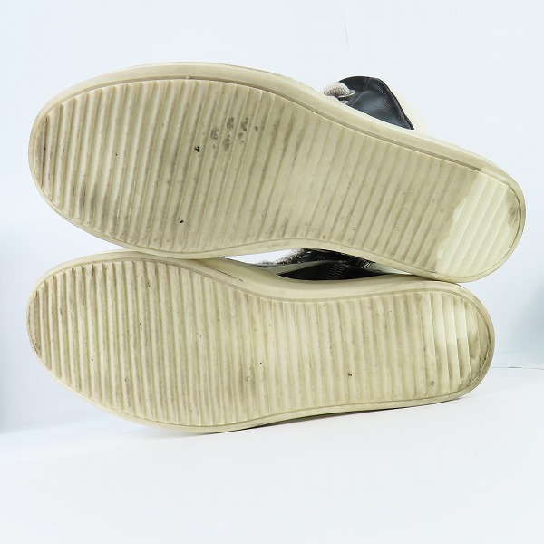 実際に弊社で買取させて頂いたRick Owens/リックオウエンス GEOBASKET JUMBO LACE ジオバスケット ジャンボレース ハイカットスニーカー/RU01B1894 LPOW1/43の画像 2枚目