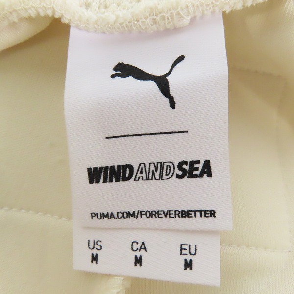 実際に弊社で買取させて頂いたWIND AND SEA×PUMA/ウィンダンシー×プーマ T7 TRACK PANTS コラボ トラックパンツ 530903-02/Mの画像 2枚目