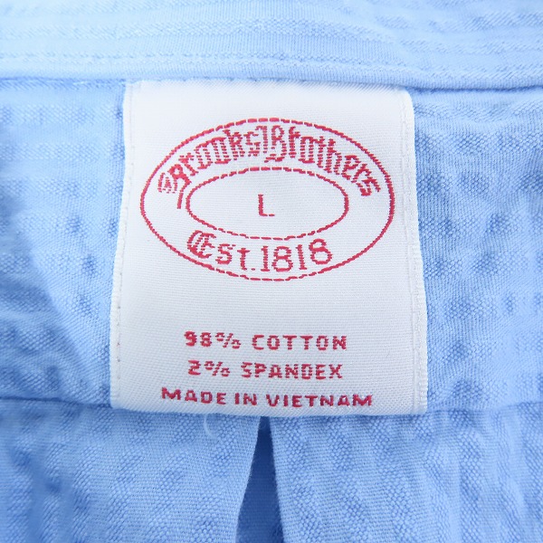 実際に弊社で買取させて頂いたBrooks Brothers/ブルックスブラザース オープンカラー半袖シャツ Lの画像 2枚目