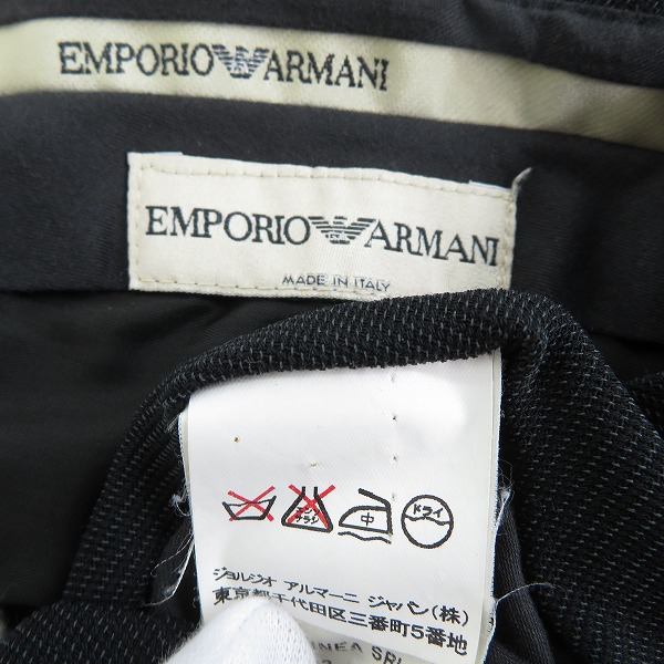 実際に弊社で買取させて頂いた【JPタグ】EMPORIO ARMANI/エンポリオアルマーニ ジャケット/パンツ セットアップスーツ/46の画像 4枚目
