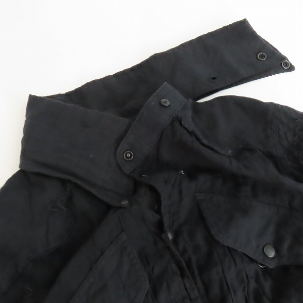 実際に弊社で買取させて頂いたLGB/ルグランブルー シワ加工 長袖シャツ ブラック SHIRT-G/M 91059/1の画像 2枚目